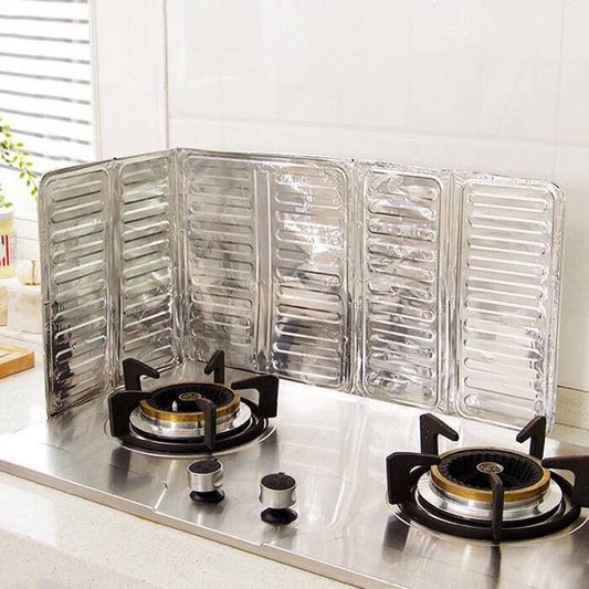 Aluminum Oil Splash Guard | Nonstick Splatter Board for Kitchen Gas Stove Cooking | Oil-Proof Foldable Shield |20-Day Money Back Guarantee