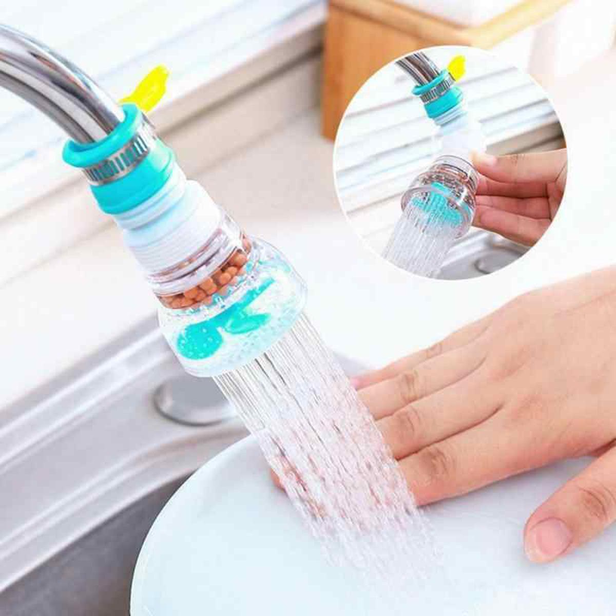 360° Rotating Fan Faucet Clip – Adjustable Water-Saving Tap Attachment for Kitchen & Bathroom