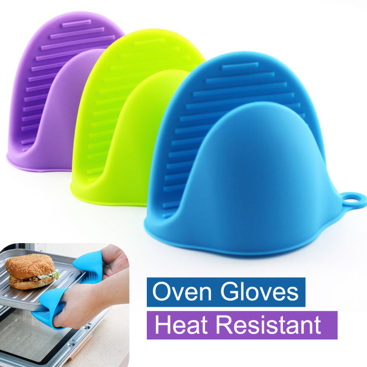 1 Pair Silicone Pot Holder – Heat Resistant Kitchen Grip Gloves