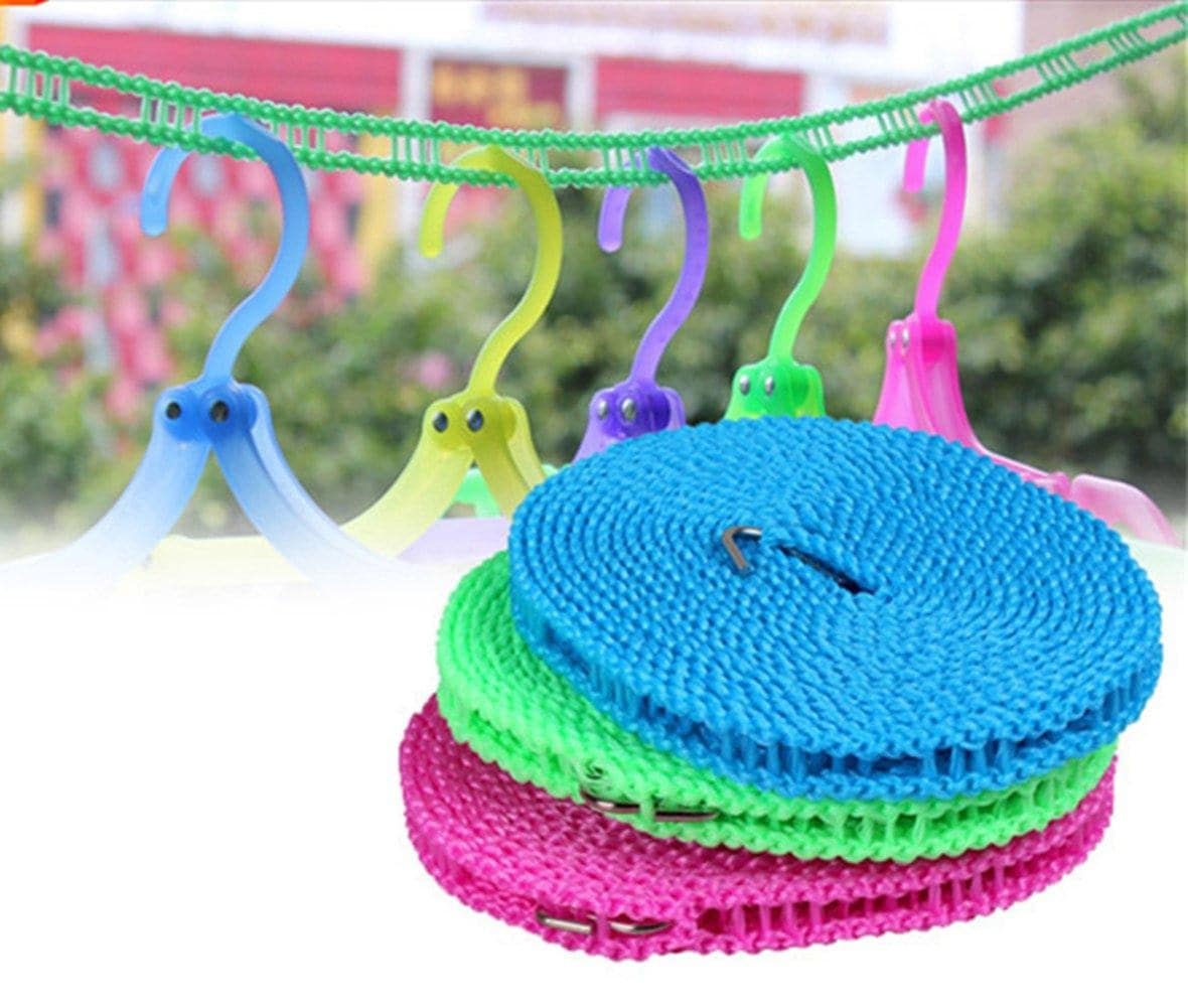 5 Meter Clothesline Rope – Heavy Duty Outdoor & Indoor Laundry Drying Line for Home & Travel
