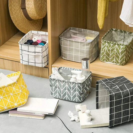 Foldable Storage Organizing Basket – Space Saving Clothes & Home Organizer