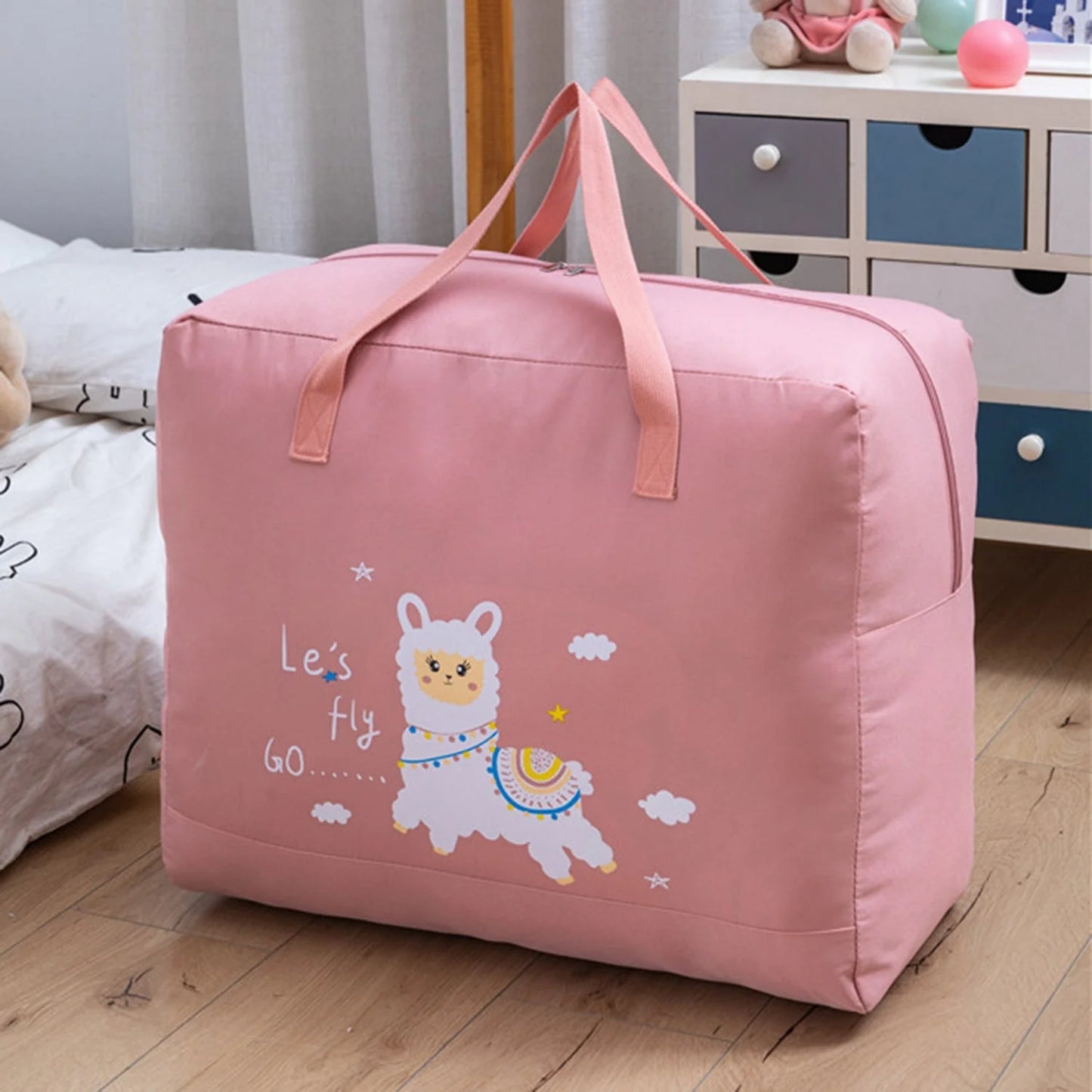 Cute Cartoon Printed Bag (Random Design) – Lightweight & Reusable Tote for Daily Use