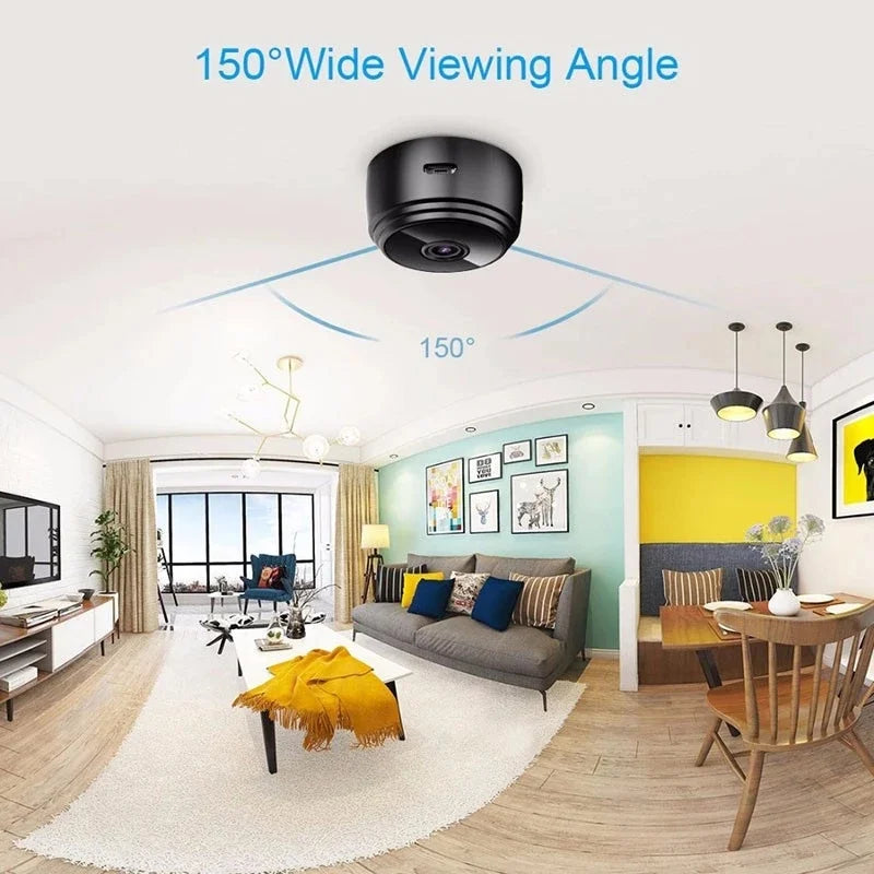 Mini Portable Wireless A9 Security Camera 1080P HD – Live Monitoring, Motion Detection, Night Vision | Now Rs. 1,799 With 20 Days Money Back Guarantee.
