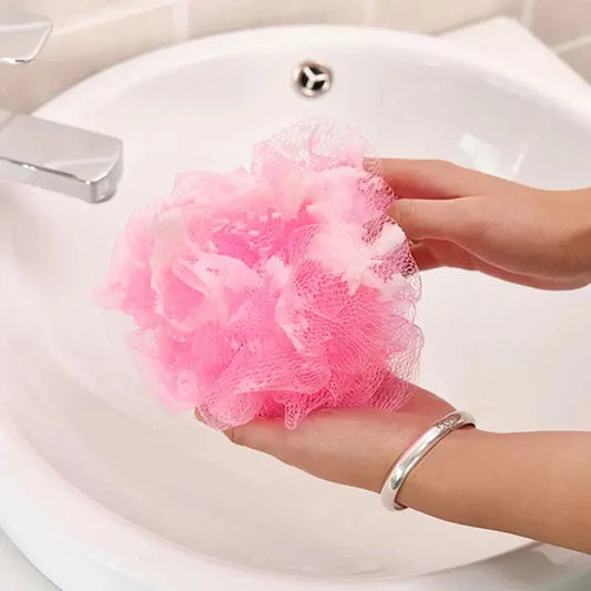 Shower Sponge Bath Ball Loofah – Soft Mesh Body Scrubber for Gentle Cleansing & Exfoliation