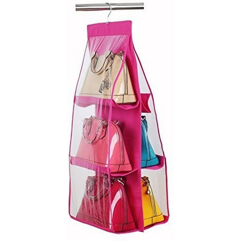 6 Pocket Bag Organizer – Compact Handbag Insert for Storage & Easy Access