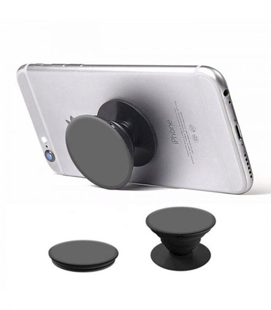 POP SOCKET Black – Durable & Comfortable Phone Grip and Stand