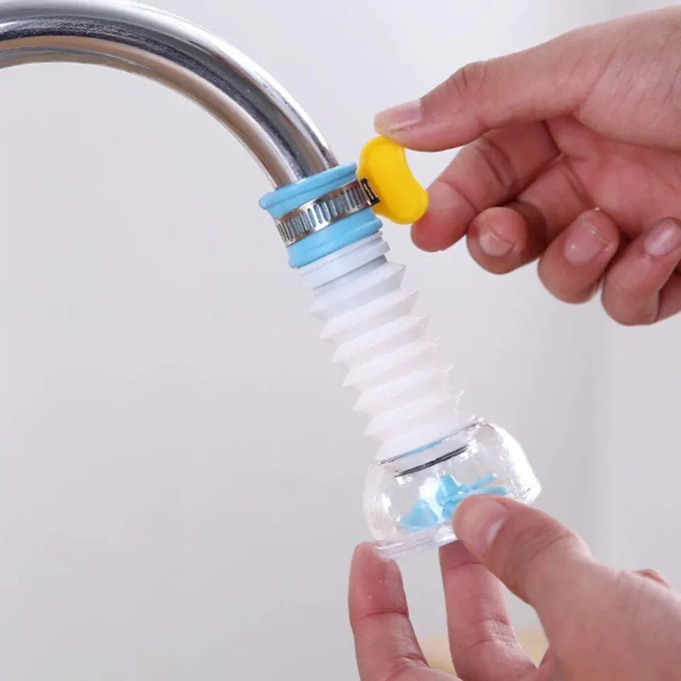 360° Rotating Fan Faucet Clip – Adjustable Water-Saving Tap Attachment for Kitchen & Bathroom