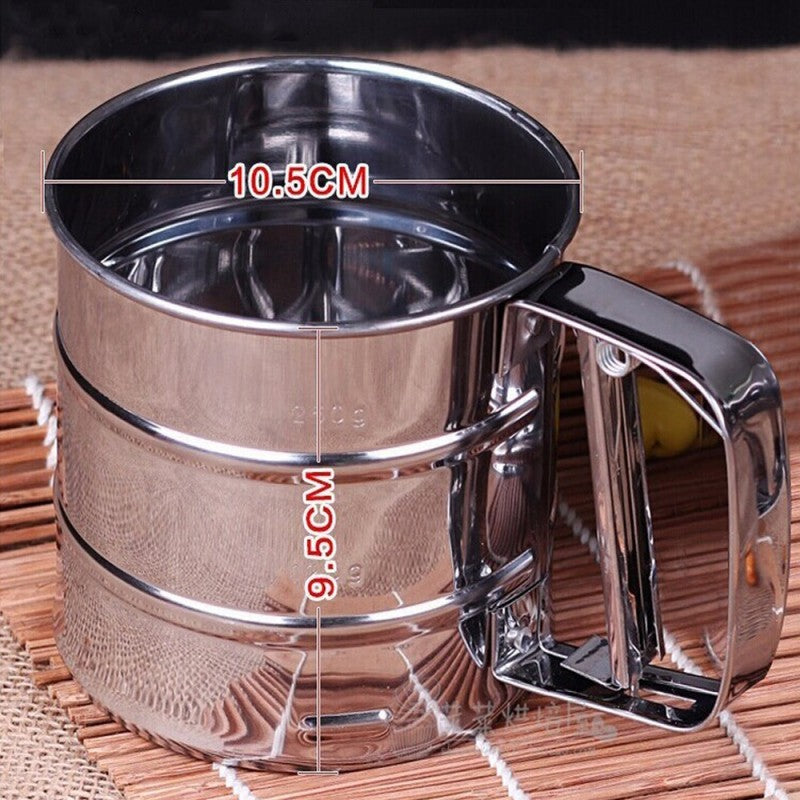 Stainless Steel Flour Sieve Strainer β Fine Mesh Kitchen Sifter for Baking & Dry Ingredients | Now Rs. 999 With 20 Days Money Back Guarantee