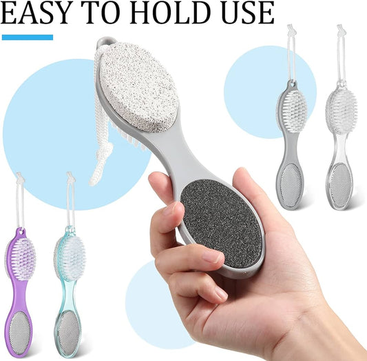 4 in 1 Foot Care Callus Brush – Pedicure Foot Scrubber for Dead Skin Removal