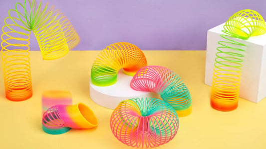 1PC Rainbow Coil Party Walking Slinky Spring Toy – Fun Stress Relief Toy for Kids & Adults