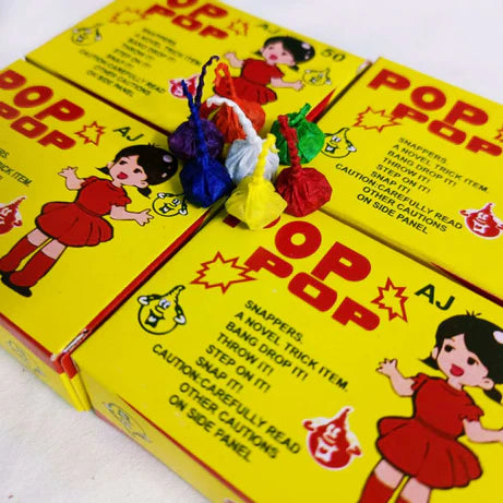 2 Box Sparkling & Safe Pop Firecrackers for Kids – 50 PCS Each