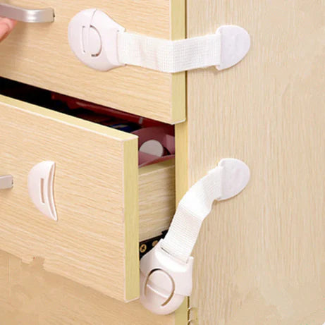 1Pcs Child Safety Lock – Adjustable Baby Proofing Strap for Cabinets, Drawers & Appliances