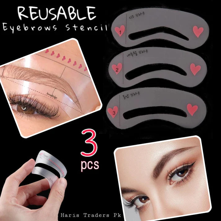 Eyebrow Stencils Styles – Reusable Eyebrow Drawing Guide Shaper