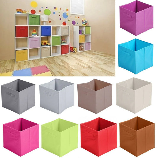 Fabric Cube Unit Home Storage Box – Foldable Organizer for Clothes, Toys & Office