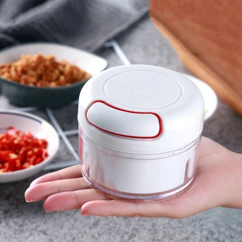 Mini Vegetable Chopper – Manual Food Chopper for Onions, Garlic & Vegetables