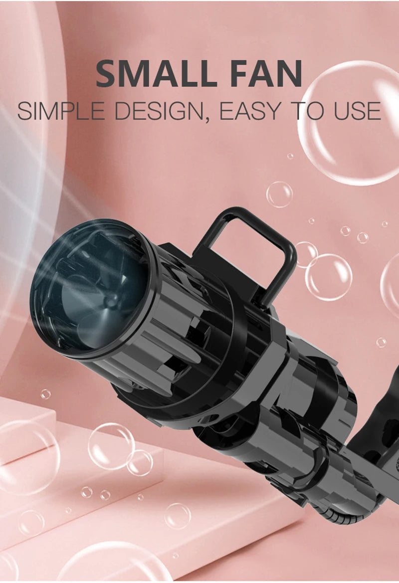 8 Hole Massive Bubble Gun β Automatic Bubble Maker Toy for Kids
