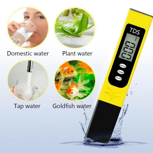 Portable LCD Digital TDS Water Quality Tester | Accurate Water Testing Pen for Filters, Aquariums & Pools | With 20-Day Money Back Guarantee