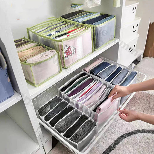 1Pc 7 Grid Pants Organizer Storage Box – Closet Clothes Drawer Divider