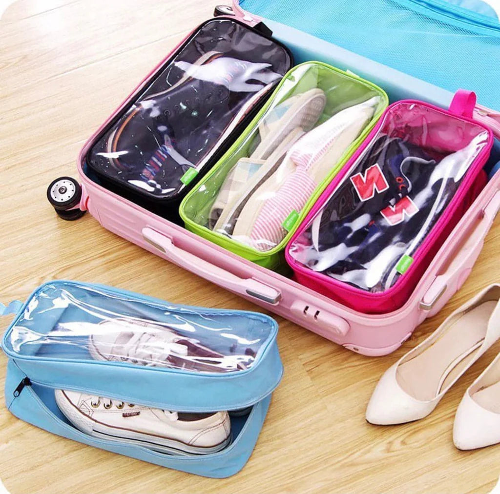 3Pcs Dustproof Travel Shoe Storage Bags – Portable & Waterproof Shoe Organizer