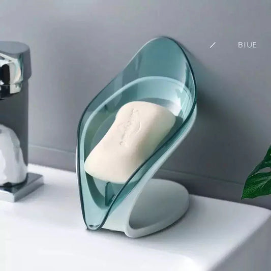 Leaf Shape Smart Soap Holder – Self-Draining Bathroom Soap Dish
