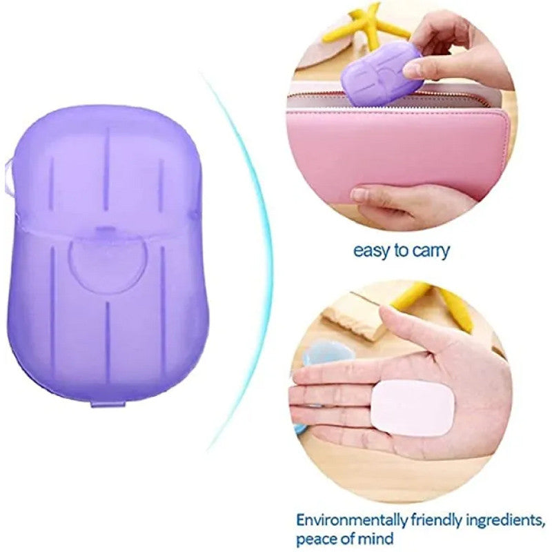 Pack of 2 Handy Travel Portable Anti-Bacterial Paper Soap – Pocket-Friendly Disposable Soap Sheets