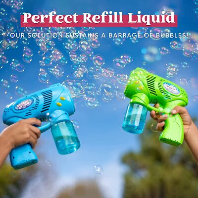 3Pcs Bubble Gun Liquid – Bubble Solution for Kids’ Bubble Toys
