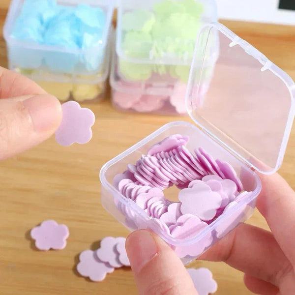 Travel Flower Soap Paper – Portable Disposable Hand Washing Sheets