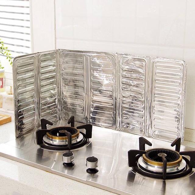 Aluminum Oil Splash Guard | Nonstick Splatter Board for Kitchen Gas Stove Cooking | Oil-Proof Foldable Shield |20-Day Money Back Guarantee