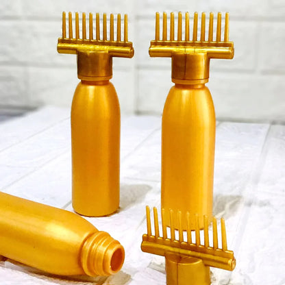 Hair Oil Applicator Bottle with Comb – Easy Oil Dispensing Tool