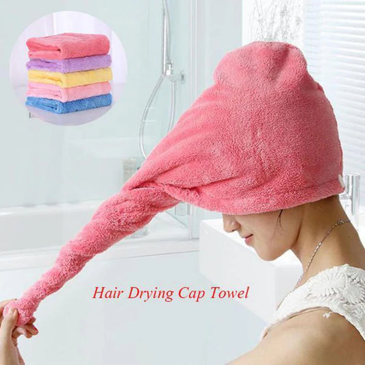 Microfiber Hair Drying Towel Wrap – Quick Dry Head Turban for Women & Girls