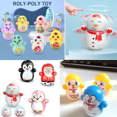 3Pcs Roly-Poly Toy Tumbler Shaking Fidget Doll (Random Color) – Kids Fun Toys