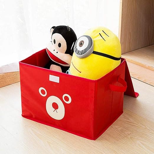 Panda Cartoon Folding Storage Box – Cute Fabric and Kids Toys Organizer