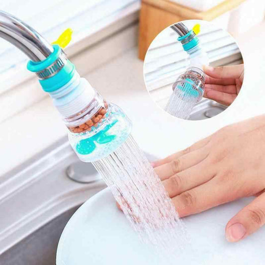 360° Rotating Fan Faucet Clip – Adjustable Water-Saving Tap Attachment for Kitchen & Bathroom