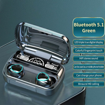 M10 TWS Wireless Bluetooth Gaming Earbuds | Touch Control, Power Display & Deep Bass | With 20 Days Money Back Guarantee
