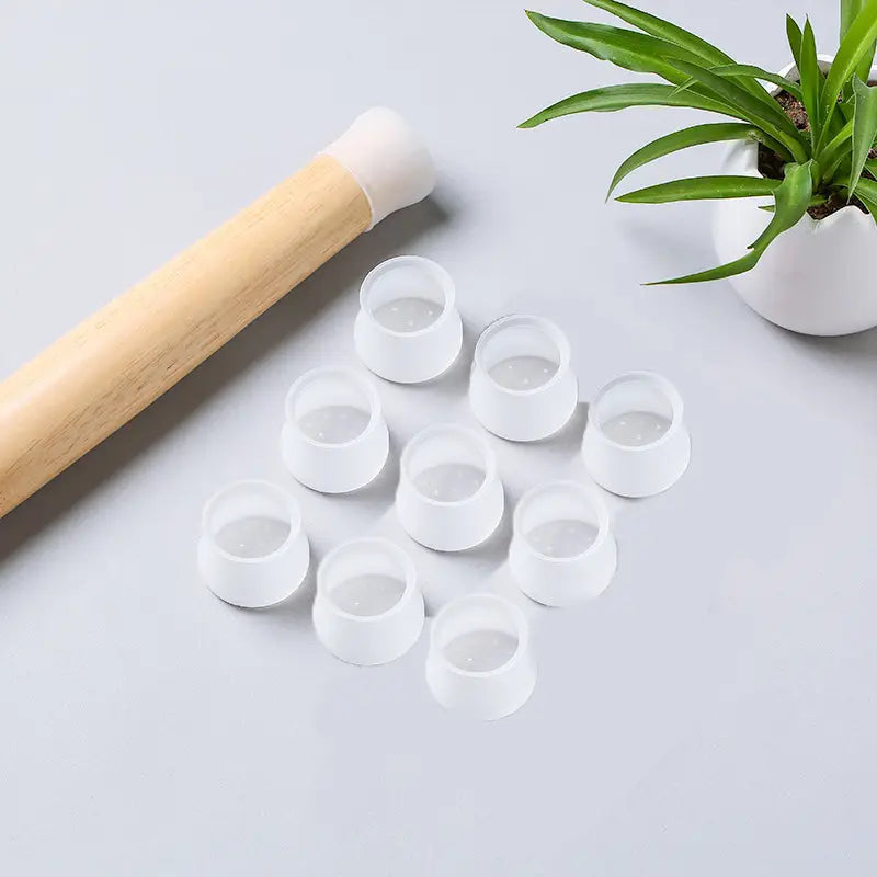 4Pcs Silicone Furniture Leg Protector – Anti-Slip Floor Protectors & Noise Reducers
