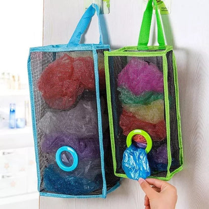 Plastic Bag & Shopper Holder for Kitchen, Bathroom & Closet – Space-Saving Hanging Organizer