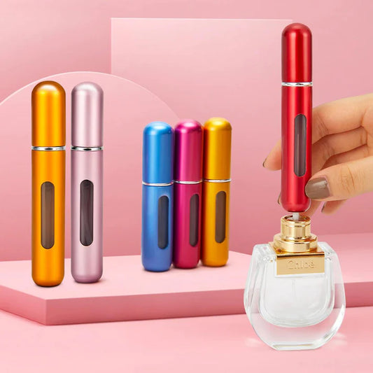 3 Pcs 5ml Portable Mini Refillable Perfume Atomizer Bottles – Travel Spray Dispenser for Fragrance & Mists
