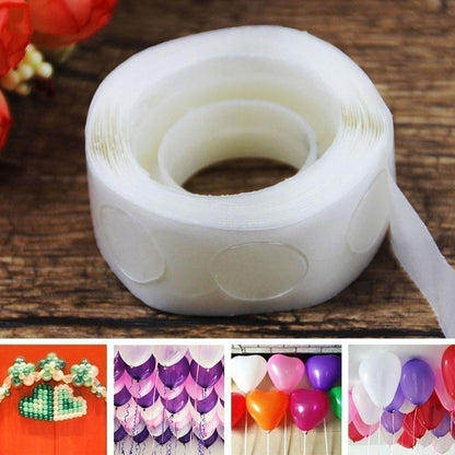 100Pcs Adhesive Double-Sided Balloon Glue Dots – Invisible Stickers for Balloon Decoration & Party Setup