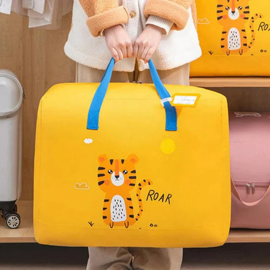 Cute Cartoon Printed Bag (Random Design) – Lightweight & Reusable Tote for Daily Use
