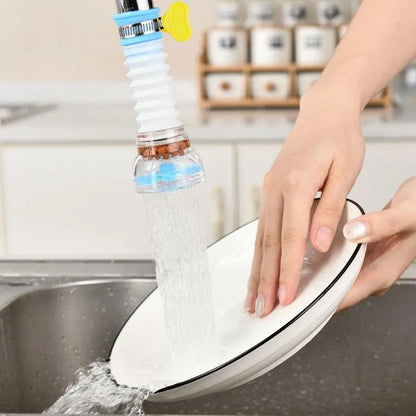 360° Rotating Fan Faucet Clip – Adjustable Water-Saving Tap Attachment for Kitchen & Bathroom