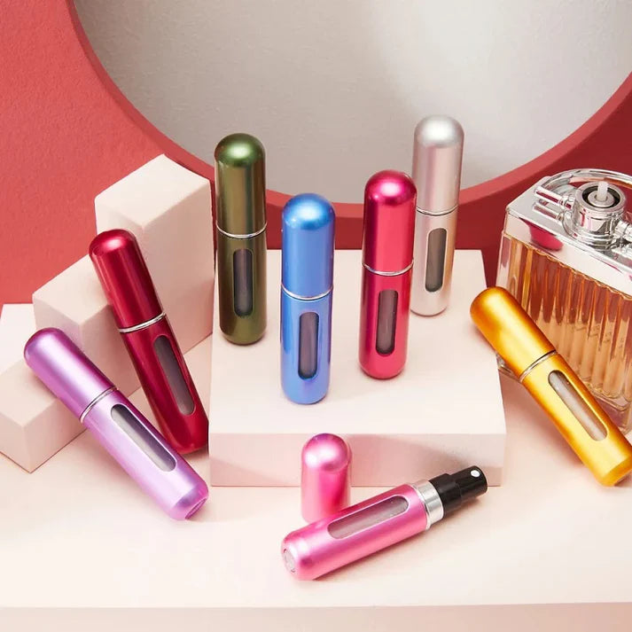 3 Pcs 5ml Portable Mini Refillable Perfume Atomizer Bottles – Travel Spray Dispenser for Fragrance & Mists