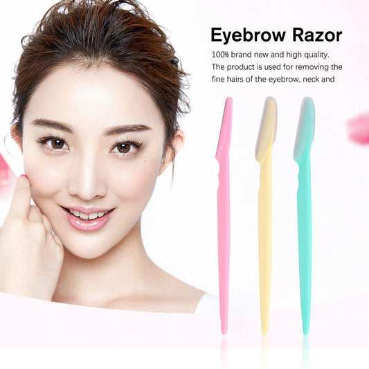 3Pcs Women’s Facial Razors – Eyebrow & Peach Fuzz Trimmers for Smooth Skin