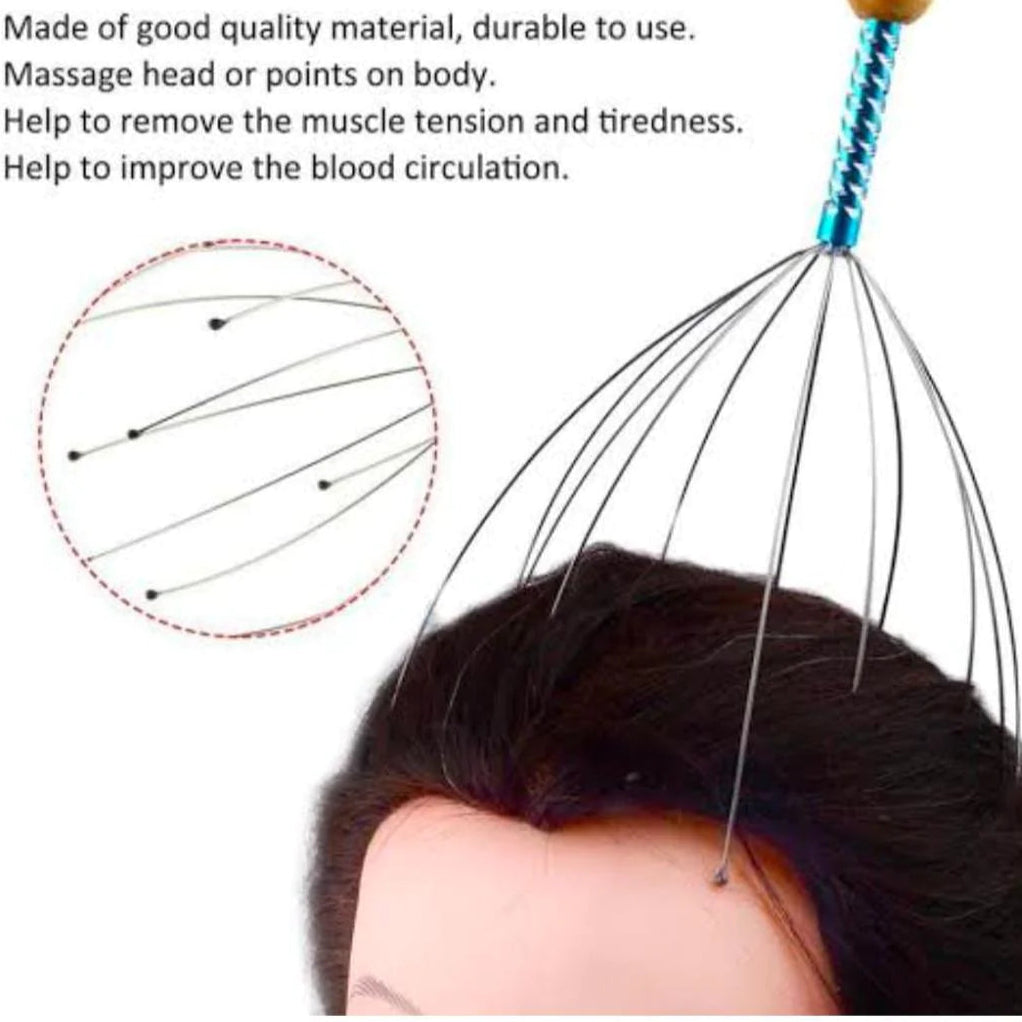 1Pcs Octopus Head Massager – Scalp Relaxation Tool for Stress Relief & Improved Blood Circulation