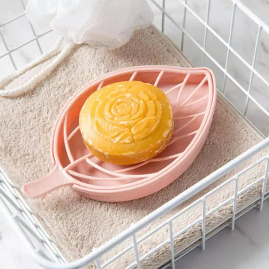 Leaf Shape Soap Holder Non-Slip Soap Box – Stylish & Practical Bathroom Accessory