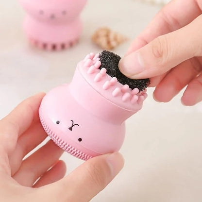 Octopus Shape Silicone Sponge – Multi-Purpose Kitchen & Dishwashing Scrubber