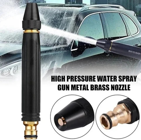 Big Size Metal Water Spray Nozzle (Imported 🇨🇳) | High-Pressure Adjustable Garden Hose Nozzle | With 20-Day Money Back Guarantee