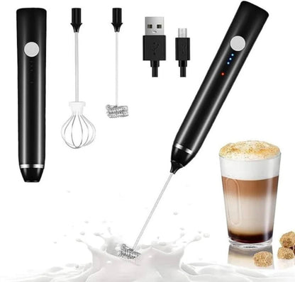 Rechargeable Coffee Beater | Electric Milk Frother for Coffee, Latte, Cappuccino & Drinks | With 20-Day Money Back Guarantee