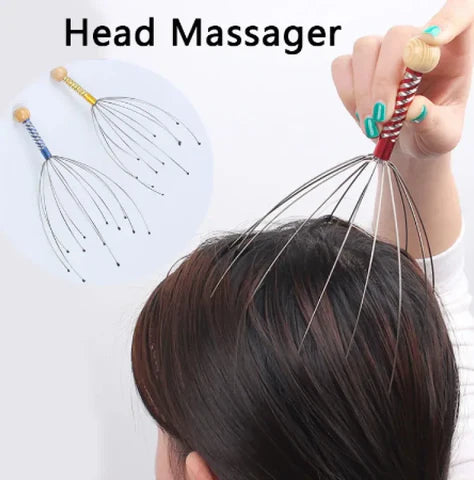 1Pcs Octopus Head Massager – Scalp Relaxation Tool for Stress Relief & Improved Blood Circulation