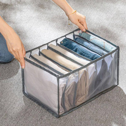1Pc 7 Grid Pants Organizer Storage Box – Closet Clothes Drawer Divider