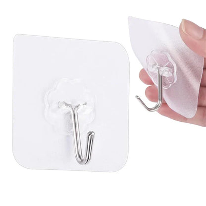 5Pcs Self Adhesive Door Wall Hanger Hooks – Strong Waterproof Stickers for Keys, Towels & More